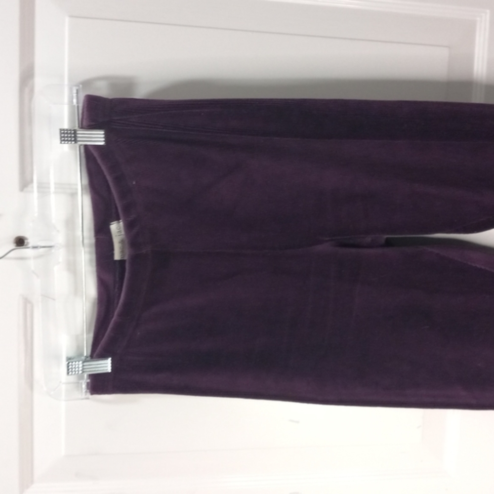 Mac & Jac Wine Ribbed Pant Size Lg